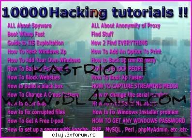 Over 10000 Hacker Tutorials - 10000 Hacker Tutorials 2008 Includes The - Tutorials
